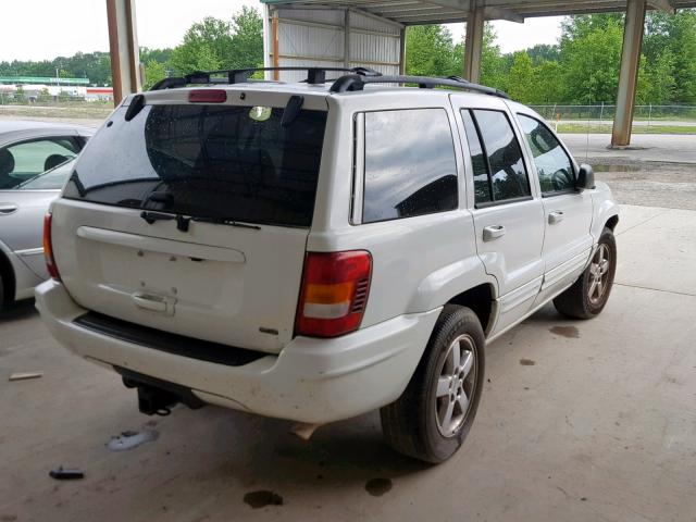 1J8GX58J74C130861 - 2004 JEEP GRAND CHER WHITE photo 4