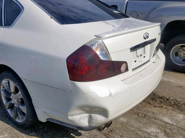 JNKAY01F66M258636 - 2006 INFINITI M35 BASE WHITE photo 9