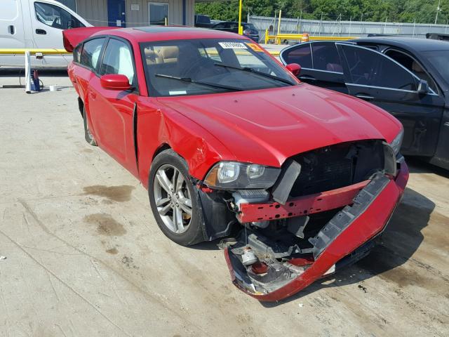 2C3CDXJGXCH179013 - 2012 DODGE CHARGER SX RED photo 1