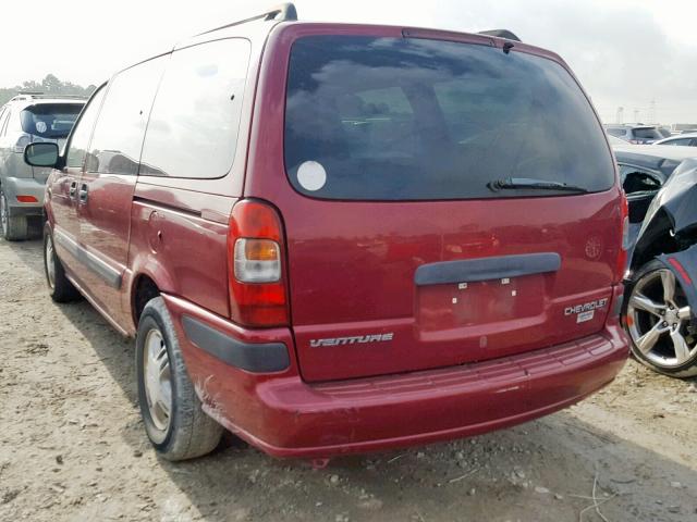 1GNDX03E04D192451 - 2004 CHEVROLET VENTURE MAROON photo 3