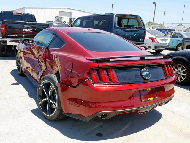 1FA6P8CF1H5303037 - 2017 FORD MUSTANG GT RED photo 3