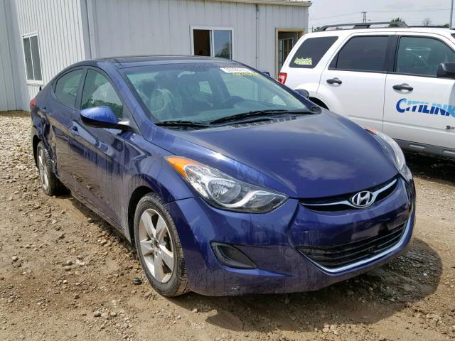 5NPDH4AE5DH342919 - 2013 HYUNDAI ELANTRA GL BLUE photo 1