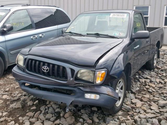 5TENL42NX3Z290068 - 2003 TOYOTA TACOMA BLACK photo 2