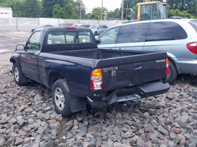 5TENL42NX3Z290068 - 2003 TOYOTA TACOMA BLACK photo 3