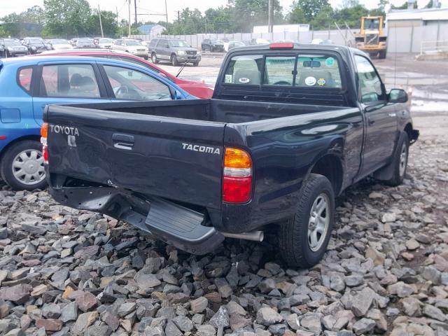 5TENL42NX3Z290068 - 2003 TOYOTA TACOMA BLACK photo 4