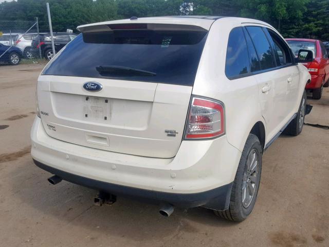 2FMDK48C28BB04335 - 2008 FORD EDGE SEL WHITE photo 4