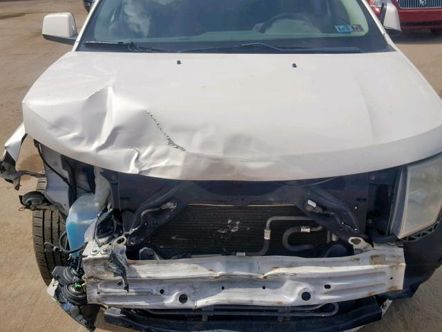 2FMDK48C28BB04335 - 2008 FORD EDGE SEL WHITE photo 7