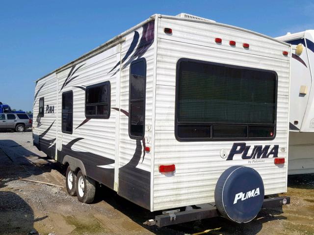 4X4TPUB25DP043335 - 2013 PUMA PALOMINO WHITE photo 3