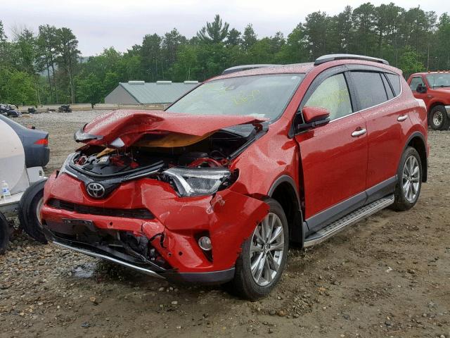 JTMDFREV7HJ140237 - 2017 TOYOTA RAV4 LIMIT RED photo 2