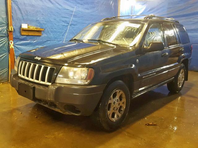 1J4GW48S44C313626 - 2004 JEEP GRAND CHER BLUE photo 2