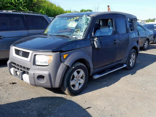 5J6YH28673L045062 - 2003 HONDA ELEMENT EX BLACK photo 2