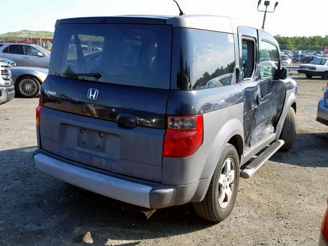 5J6YH28673L045062 - 2003 HONDA ELEMENT EX BLACK photo 4