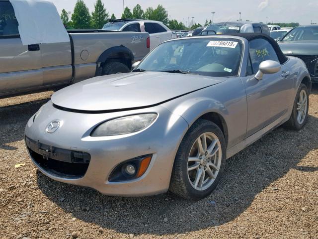 JM1NC2EF3A0206176 - 2010 MAZDA MX-5 MIATA SILVER photo 2