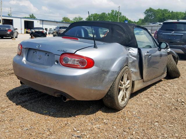 JM1NC2EF3A0206176 - 2010 MAZDA MX-5 MIATA SILVER photo 4