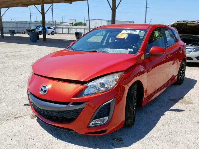 JM1BL1K67B1394505 - 2011 MAZDA 3 S RED photo 2