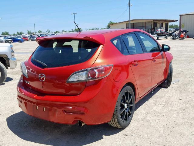 JM1BL1K67B1394505 - 2011 MAZDA 3 S RED photo 4