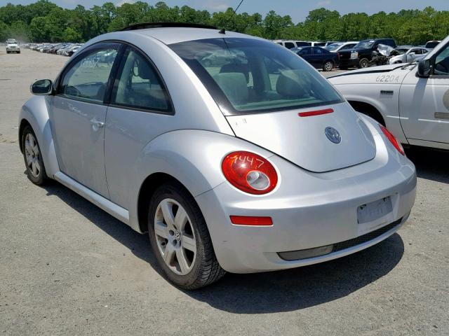 3VWRW31C37M504174 - 2007 VOLKSWAGEN NEW BEETLE فضي صورة 3