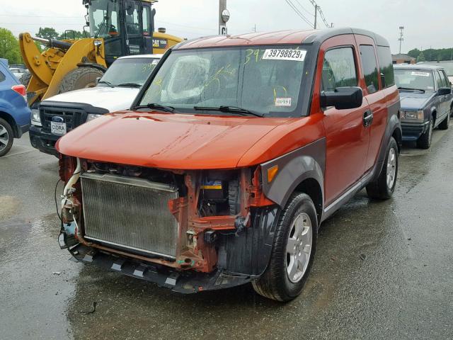 5J6YH28614L026363 - 2004 HONDA ELEMENT EX ORANGE photo 2