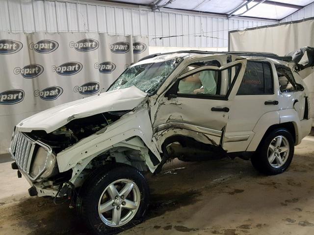 1J8GP58K58W229997 - 2008 JEEP LIBERTY LI WHITE photo 10