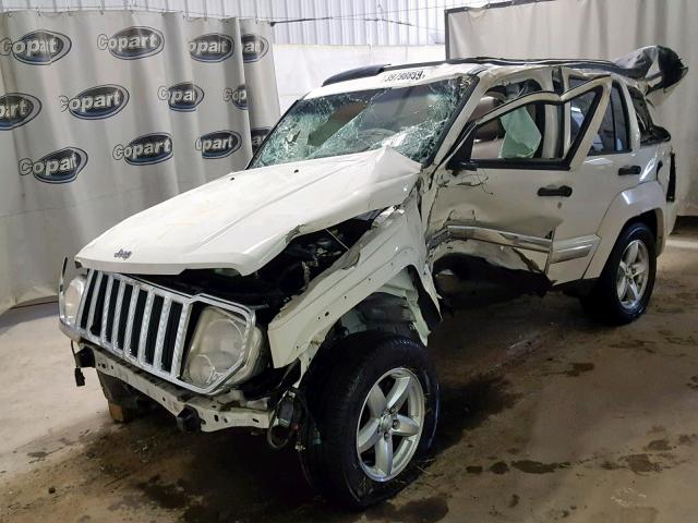 1J8GP58K58W229997 - 2008 JEEP LIBERTY LI WHITE photo 2