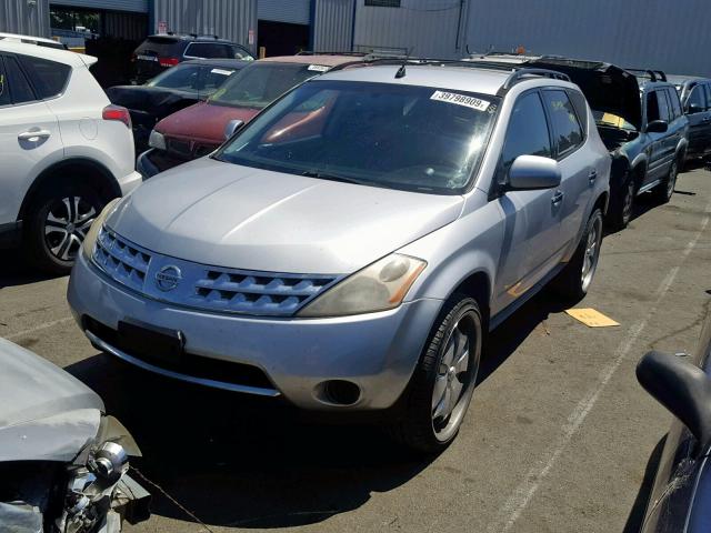 JN8AZ08T96W427681 - 2006 NISSAN MURANO SILVER photo 2