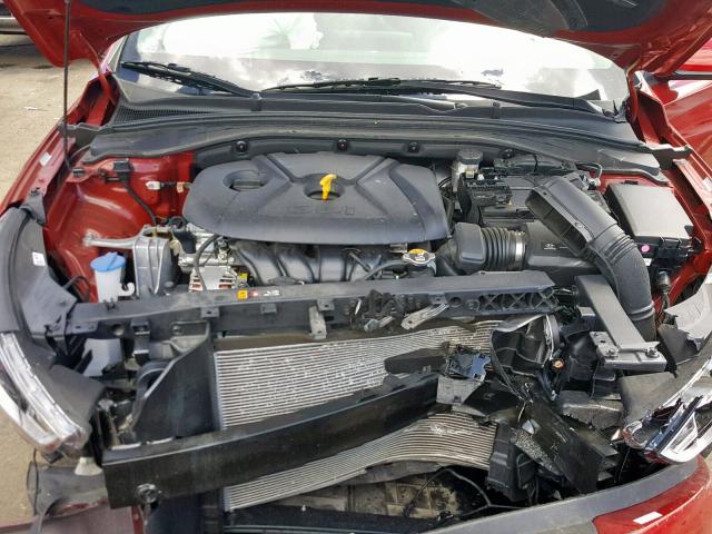 KMHH35LE8JU019772 - 2018 HYUNDAI ELANTRA GT RED photo 7