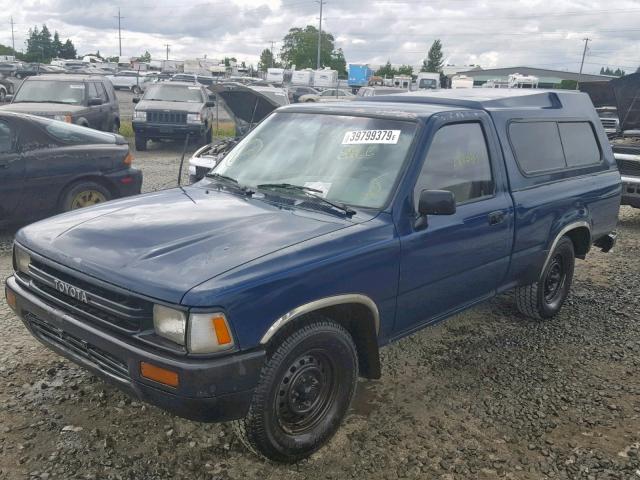 JT4RN81R8K5024606 - 1989 TOYOTA PICKUP 1/2 BLUE photo 2