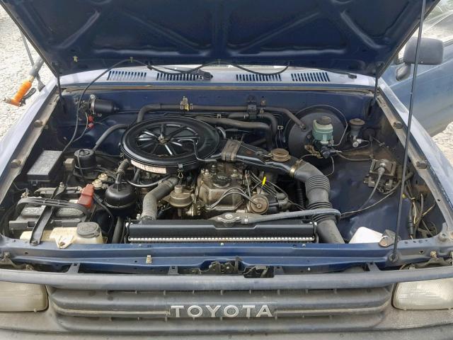 JT4RN81R8K5024606 - 1989 TOYOTA PICKUP 1/2 BLUE photo 7