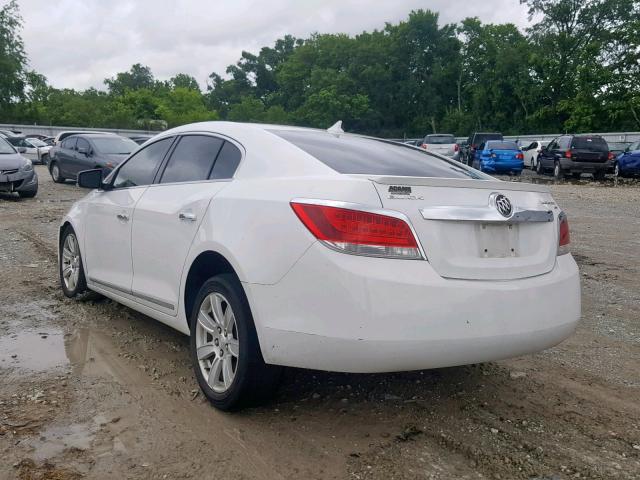 1G4GC5ECXBF221266 - 2011 BUICK LACROSSE C WHITE photo 3