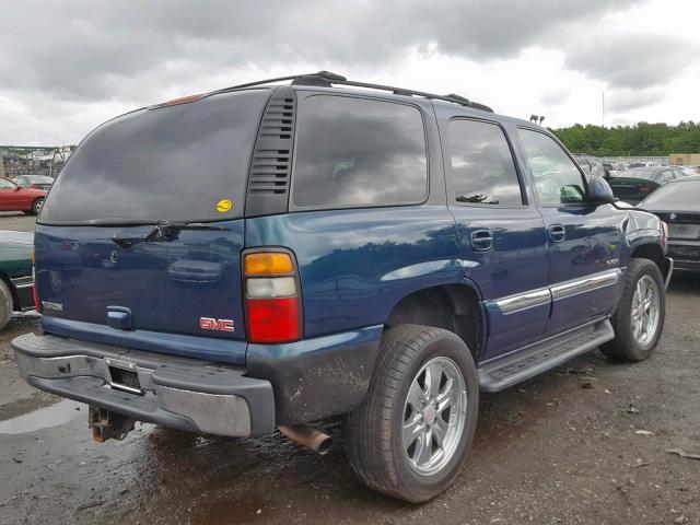 1GKEK13T25R206374 - 2005 GMC YUKON BLUE photo 4