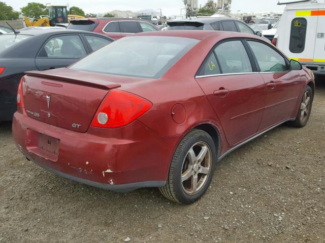 1G2ZH57N994170401 - 2009 PONTIAC G6 GT BURGUNDY photo 4