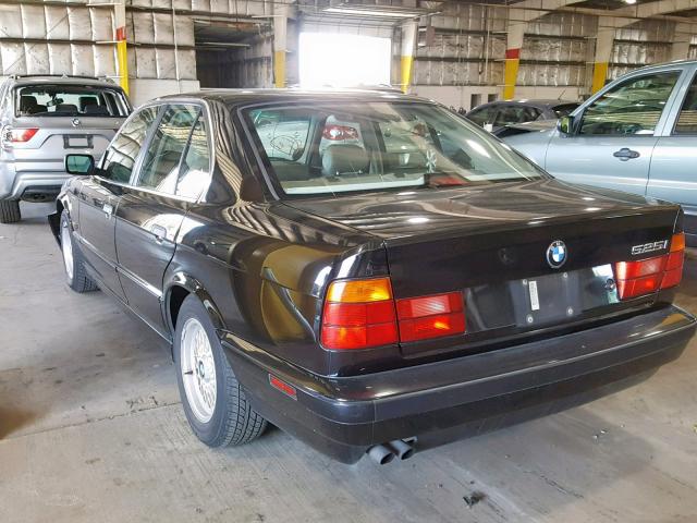 WBAHD6322SGK54582 - 1995 BMW 525 I AUTO BLACK photo 3