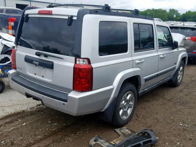 1J8HG48K57C669927 - 2007 JEEP COMMANDER GRAY photo 4