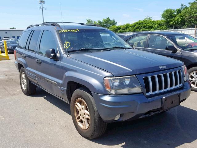 1J4GW48S14C357731 - 2004 JEEP GRAND CHER BLUE photo 1