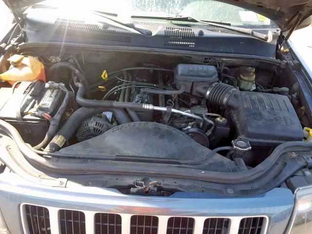 1J4GW48S14C357731 - 2004 JEEP GRAND CHER BLUE photo 7