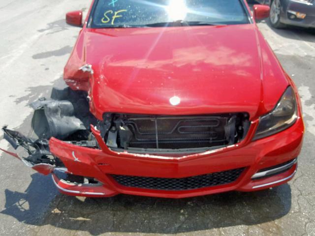 WDDGF4HB9CA625057 - 2012 MERCEDES-BENZ C 250 RED photo 7