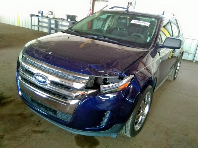 2FMDK3GC7BBA57046 - 2011 FORD EDGE SE BLUE photo 2