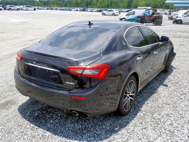 ZAM57XSAXE1122488 - 2014 MASERATI GHIBLI BLACK photo 4