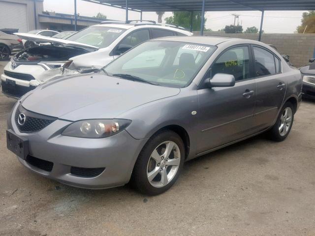 JM1BK12G161484721 - 2006 MAZDA 3 I GRAY photo 2