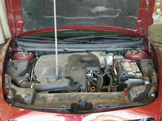 1G1ZC5E16BF342557 - 2011 CHEVROLET MALIBU 1LT წითელი ფოტო 7