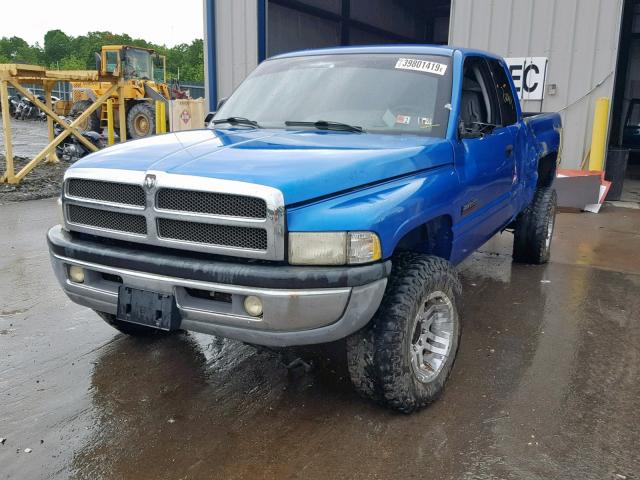 1B7KF23641J199102 - 2001 DODGE RAM 2500 BLUE photo 2