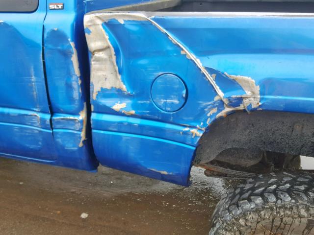 1B7KF23641J199102 - 2001 DODGE RAM 2500 BLUE photo 9