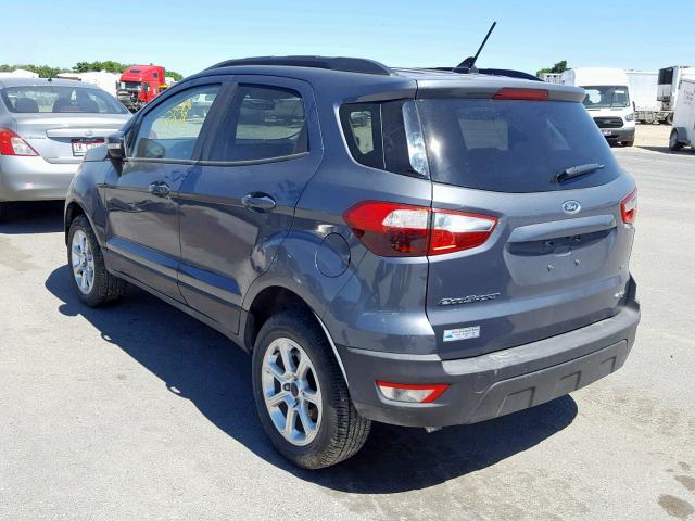 MAJ6P1UL5JC223740 - 2018 FORD ECOSPORT S GRAY photo 3