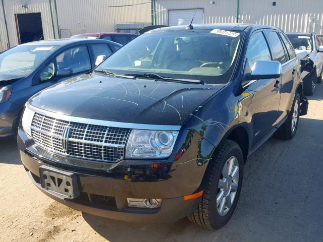 2LMDU88C47BJ16166 - 2007 LINCOLN MKX BLACK photo 2