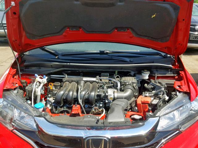 3HGGK5H57JM709742 - 2018 HONDA FIT LX RED photo 7