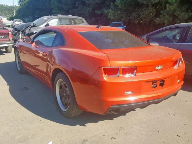 2G1FE1ED9B9137193 - 2011 CHEVROLET CAMARO LS ORANGE photo 3