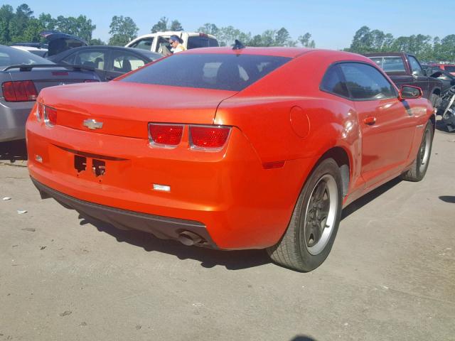 2G1FE1ED9B9137193 - 2011 CHEVROLET CAMARO LS ORANGE photo 4