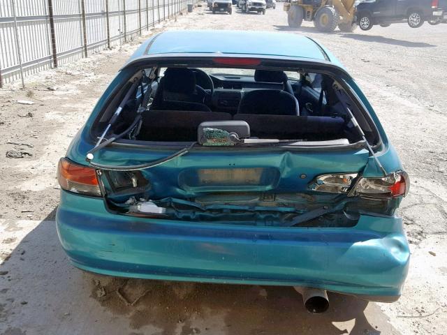 2HGEH2367PH517684 - 1993 HONDA CIVIC DX GREEN photo 9