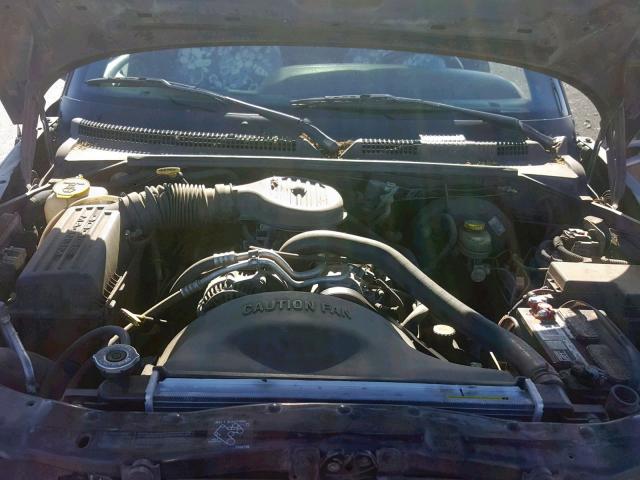 1B7GL22X4WS618981 - 1998 DODGE DAKOTA BLACK photo 7