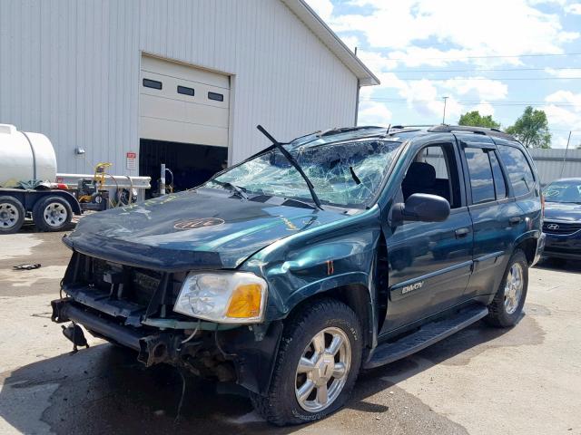 1GKDT13S152287666 - 2005 GMC ENVOY GREEN photo 2